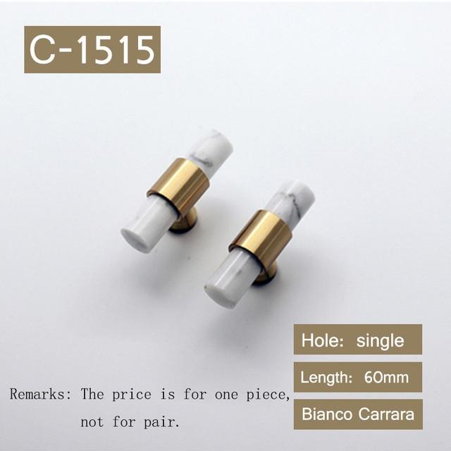 Natural Stone Brass Door Handles