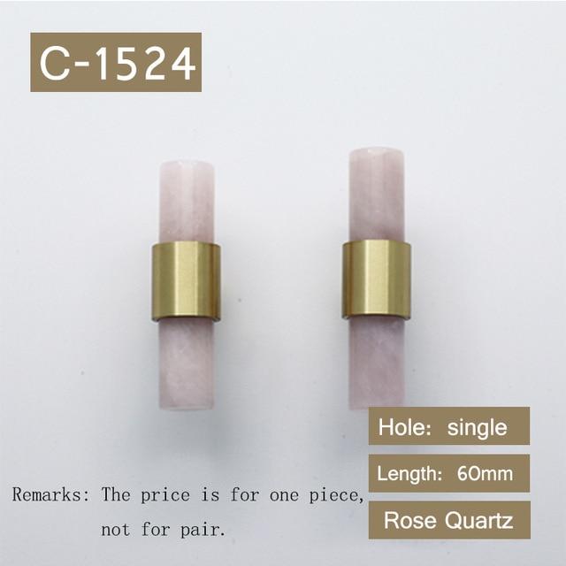 Natural Stone Brass Door Handles