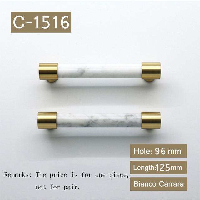 Natural Stone Brass Door Handles