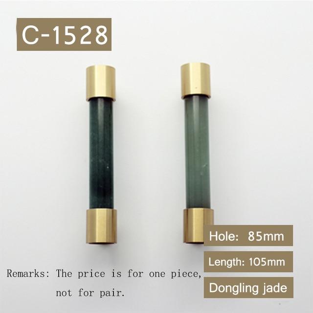 Natural Stone Brass Door Handles