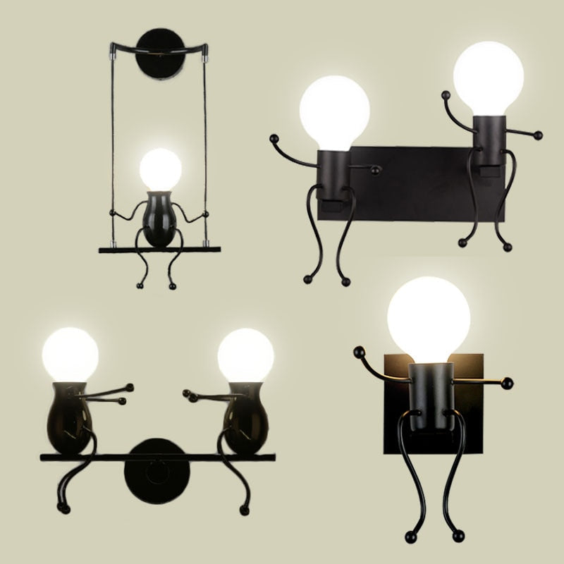 Cartoon Doll Wall Lamp