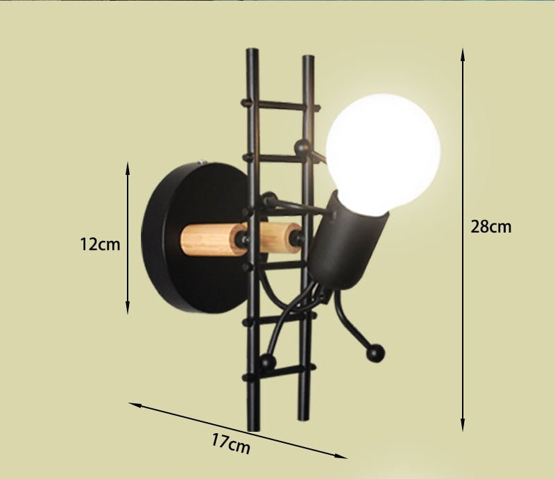 Cartoon Doll Wall Lamp