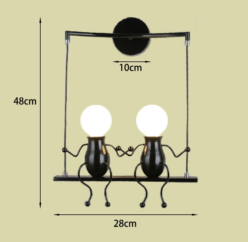 Cartoon Doll Wall Lamp