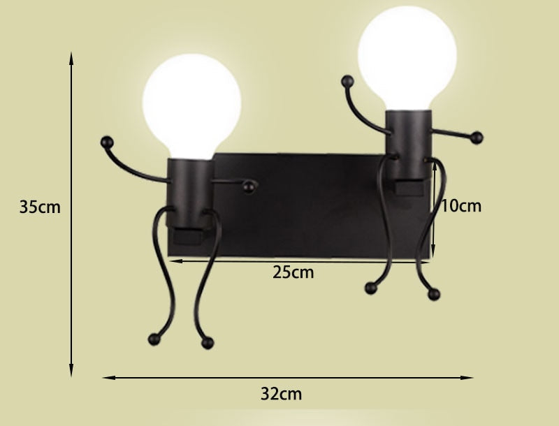 Cartoon Doll Wall Lamp