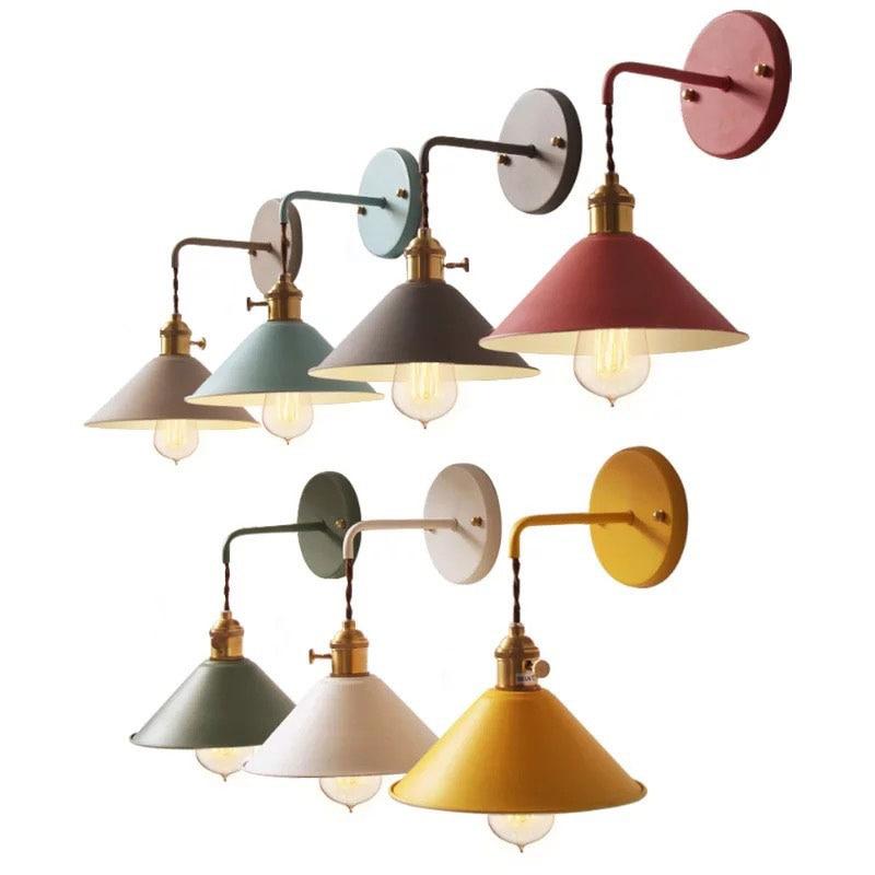 Colorful Nordic Retro Vintage Wall Light