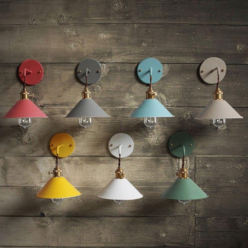 Colorful Nordic Retro Vintage Wall Light