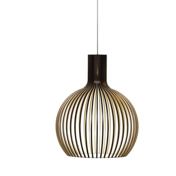 Birdcage Weaving Wooden Pendant Lamp