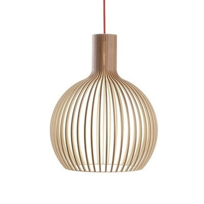 Birdcage Weaving Wooden Pendant Lamp