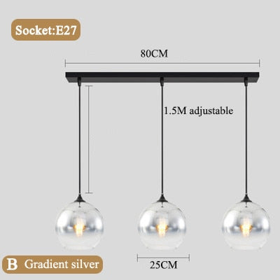 Sillsu - Bubble Ball Glass Pendant Lights