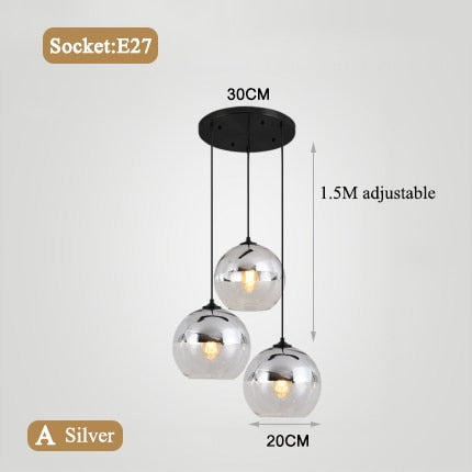 Sillsu - Bubble Ball Glass Pendant Lights