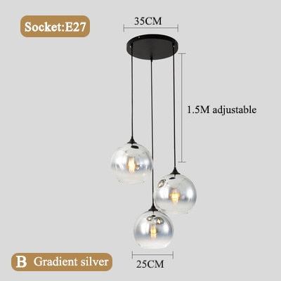 Sillsu - Bubble Ball Glass Pendant Lights
