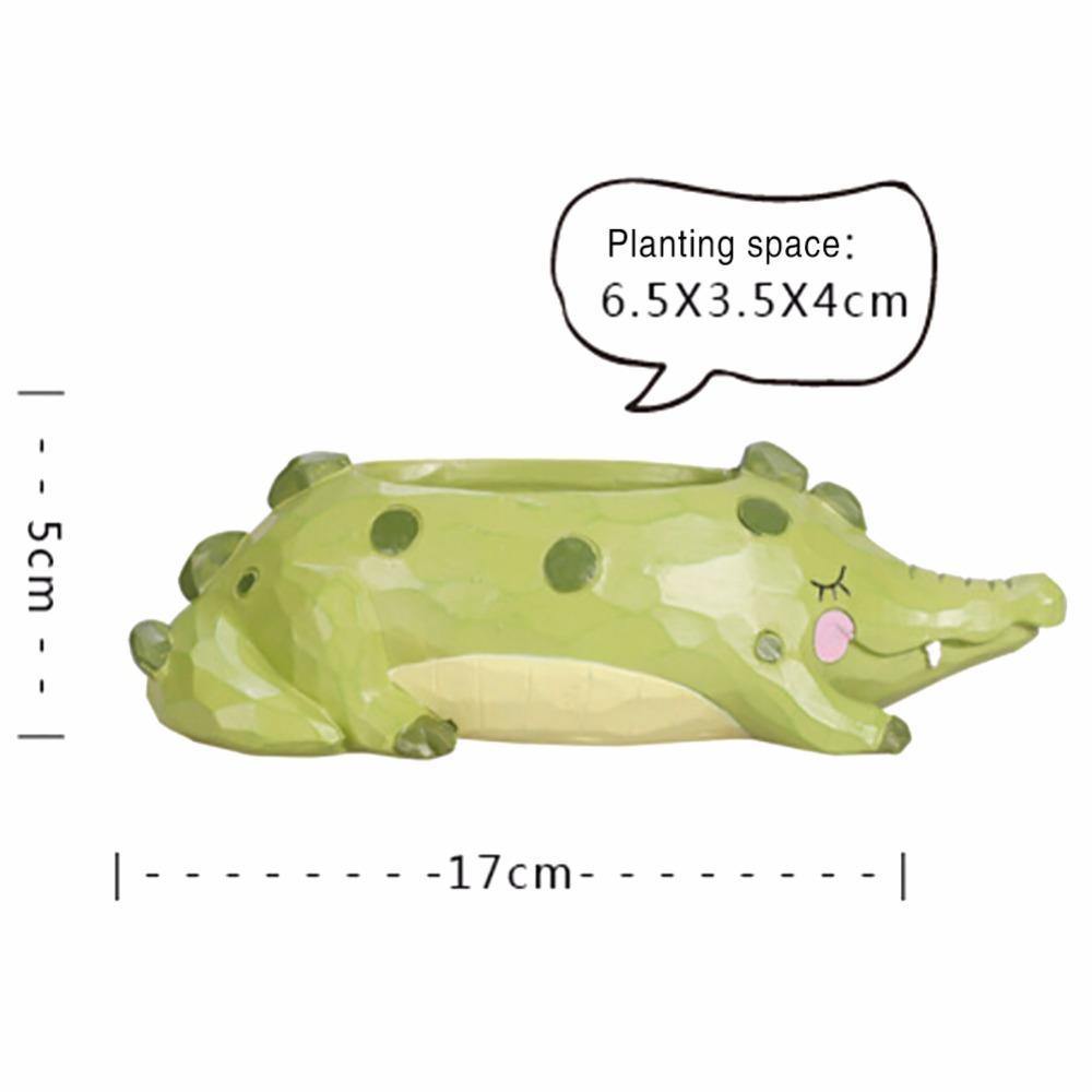 Natural Resin Animal Plant Pot - Nordic Side -