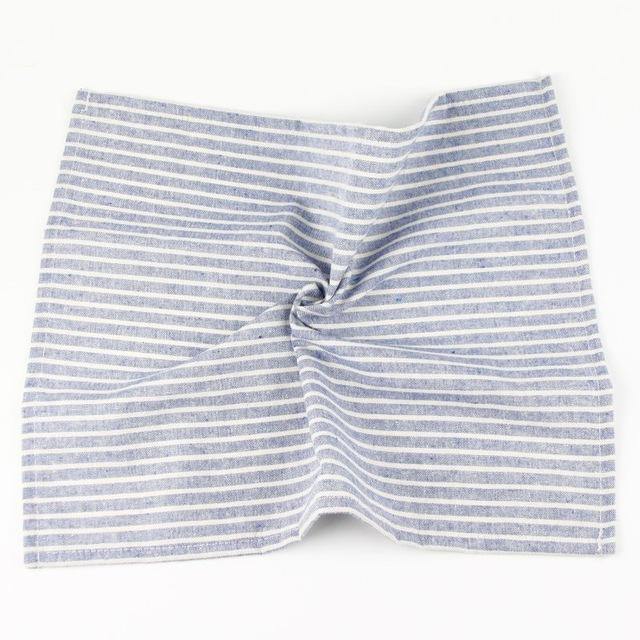 30x40cm Striped Cotton Linen Tablemat - Nordic Side -