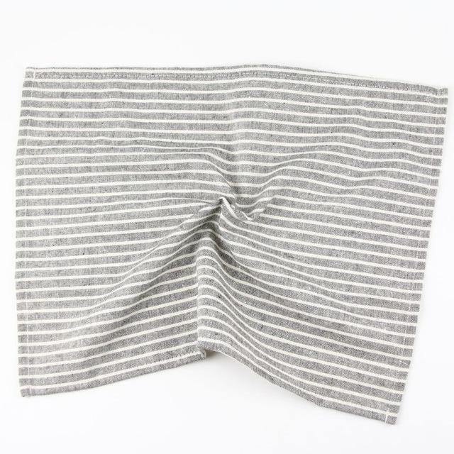 30x40cm Striped Cotton Linen Tablemat - Nordic Side -