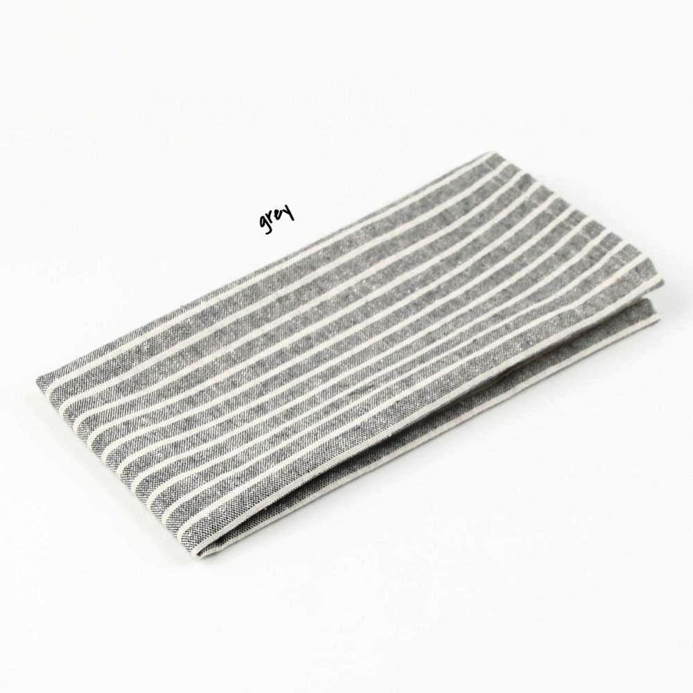 30x40cm Striped Cotton Linen Tablemat - Nordic Side -
