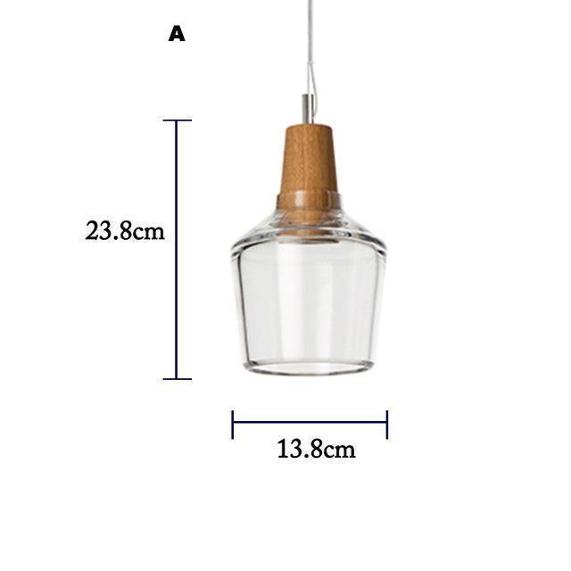 Glass With Wooden Top Light - Nordic Side -