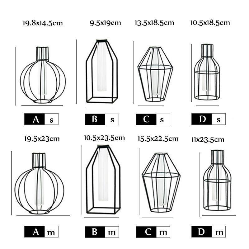 Geometric Iron Vases - Nordic Side -