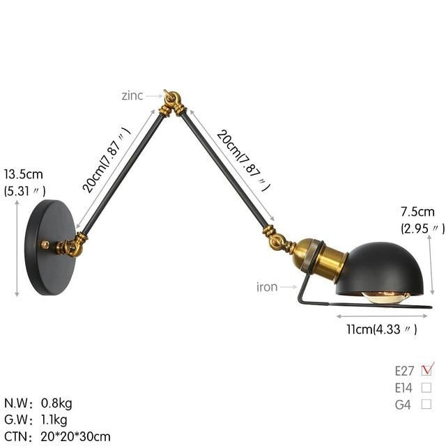 IW Terrane - Swing Long Arm Retro Wall Lights