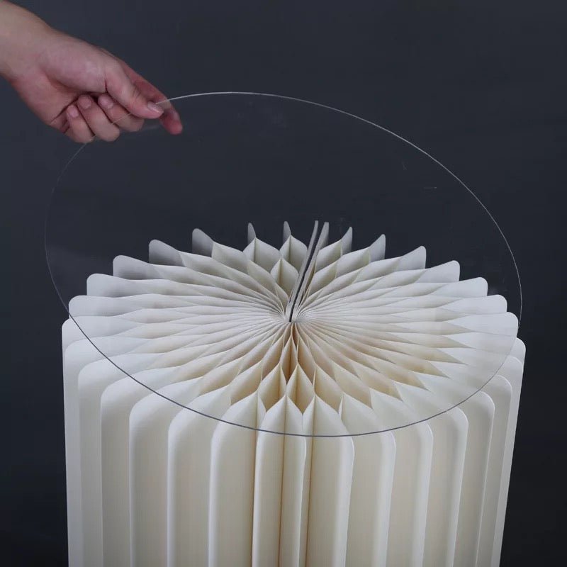 PVC acrylic top paper foldable stands set