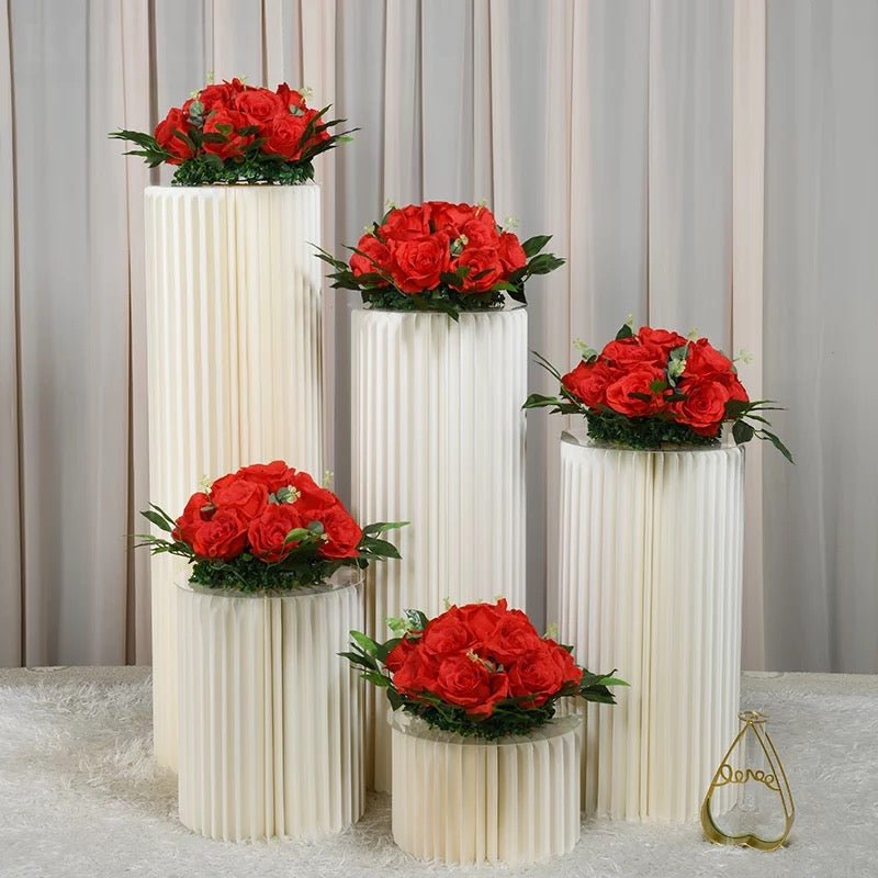 PVC acrylic top paper foldable stands set