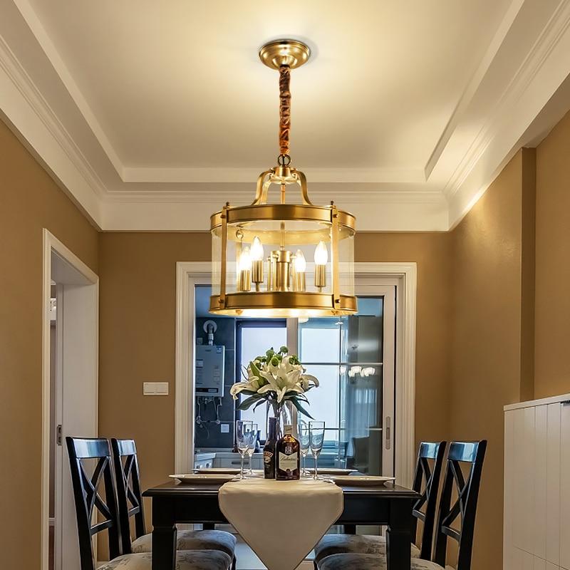Sofrey Foyer Gold Glass and Copper Chandelier 20, 40, 50 60cm
