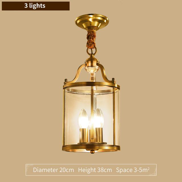 Sofrey Foyer Gold Glass and Copper Chandelier 20, 40, 50 60cm