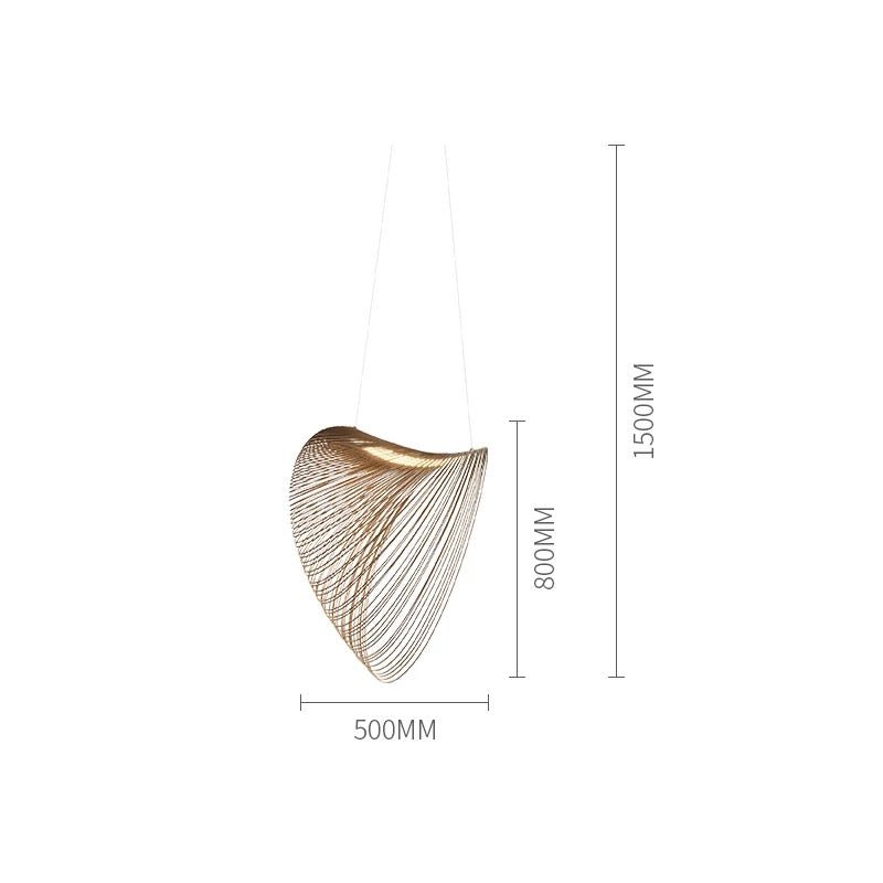 Wood rings modern design chandelier