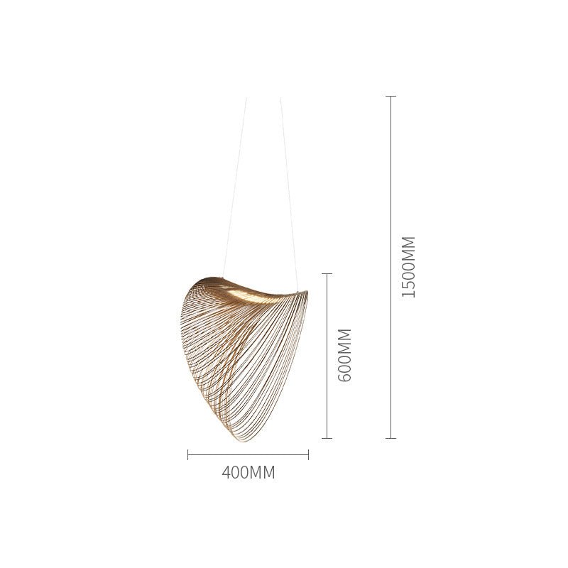 Wood rings modern design chandelier