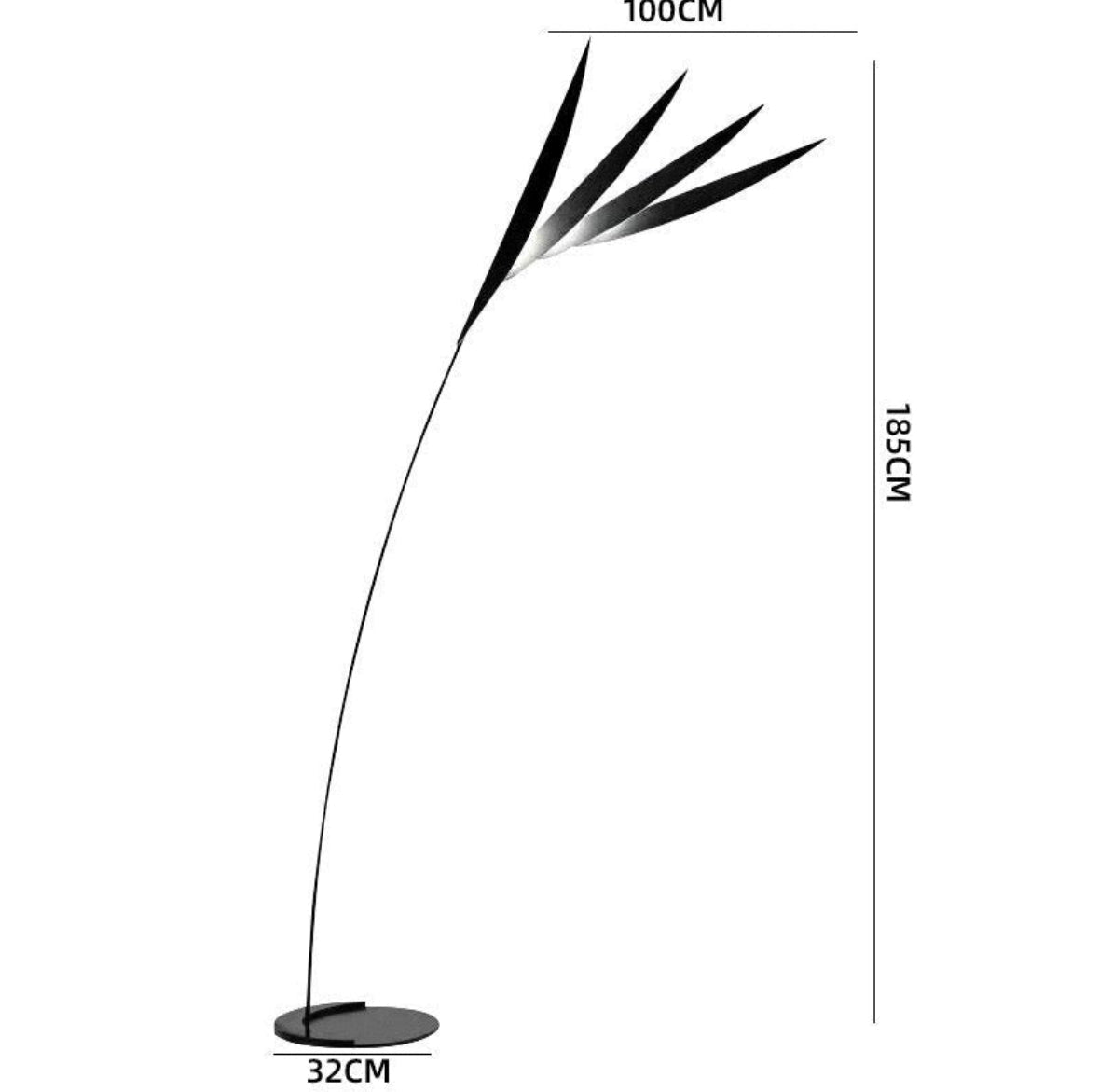 Black floor lamp