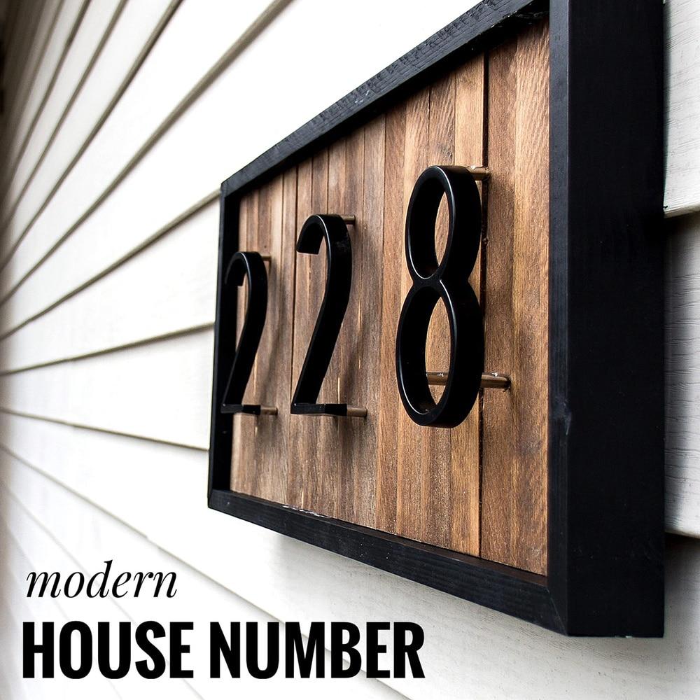 125mm Big Modern House Number Hotel Home Door Number Outdoor Address #0-9