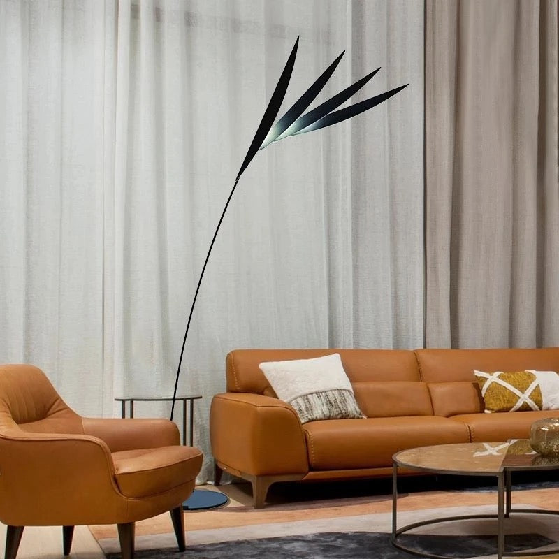 Black floor lamp