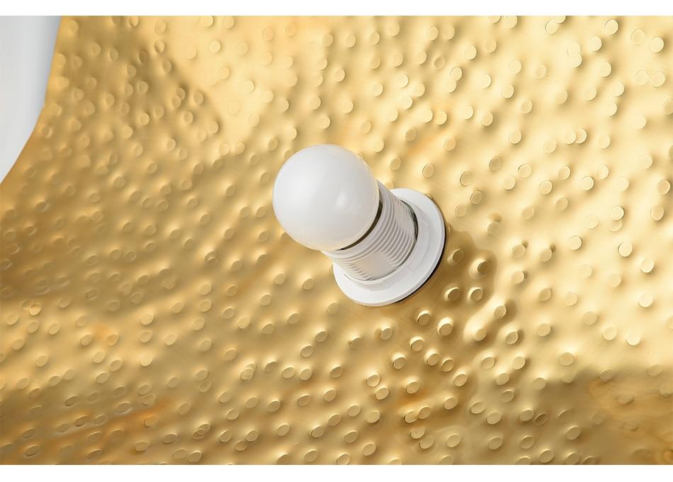 1pc Nordic Creative Single Head LED Gold Pendant Lights