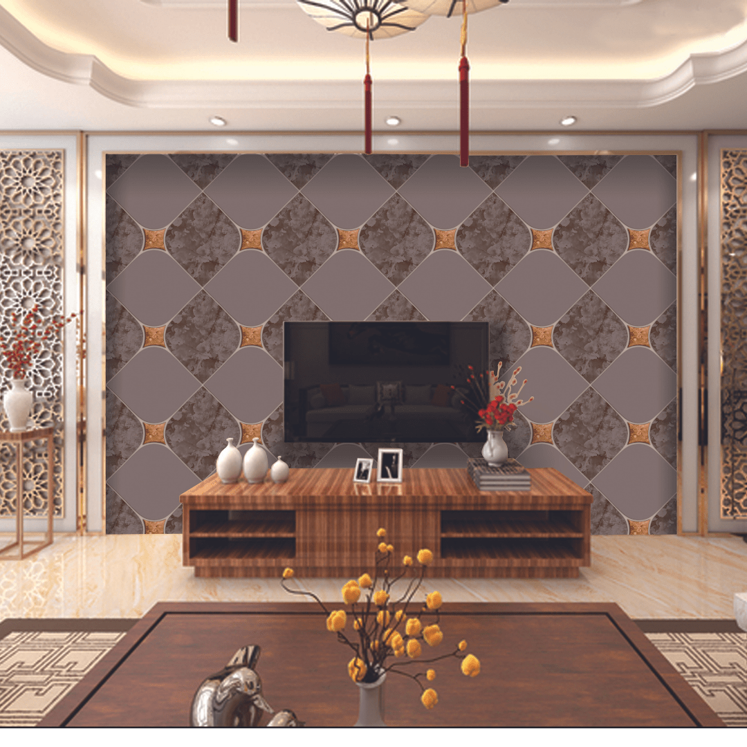 Royal Styled Suede Wall Wallpaper