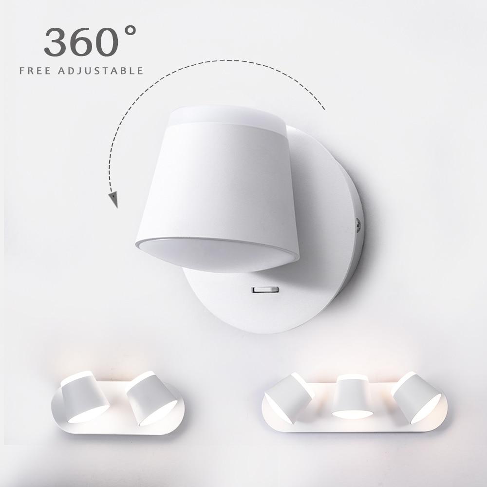 360 Degrees Adjustable LED Wall Sconce Lamp - Avenila Select