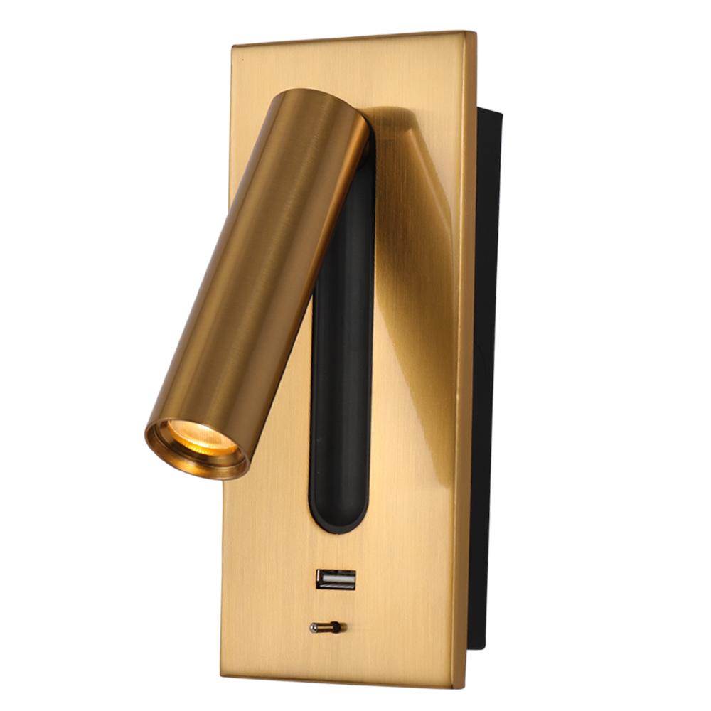 3W Rotating Bedroom Modern Wall Sconce Light - Avenila Select