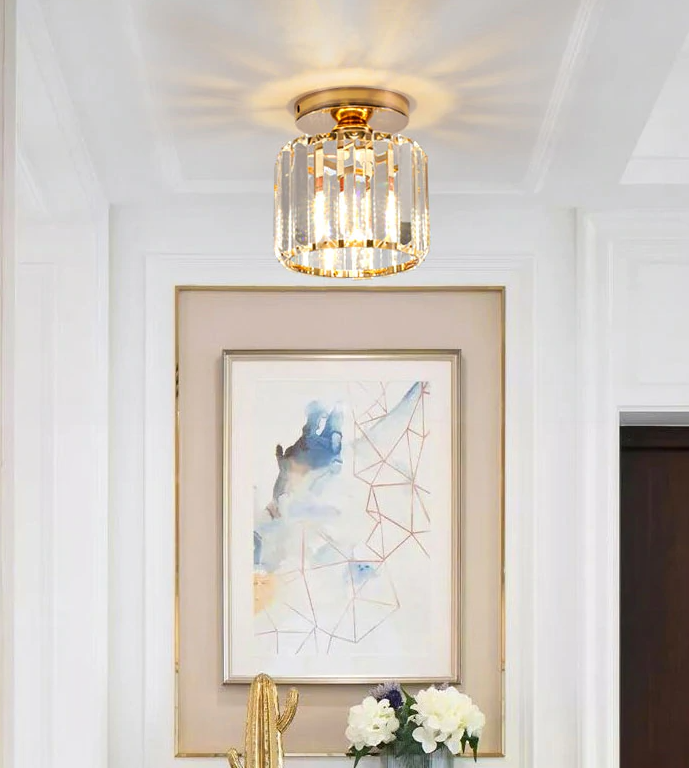 LED Crystal Lampshade Ceiling Lights