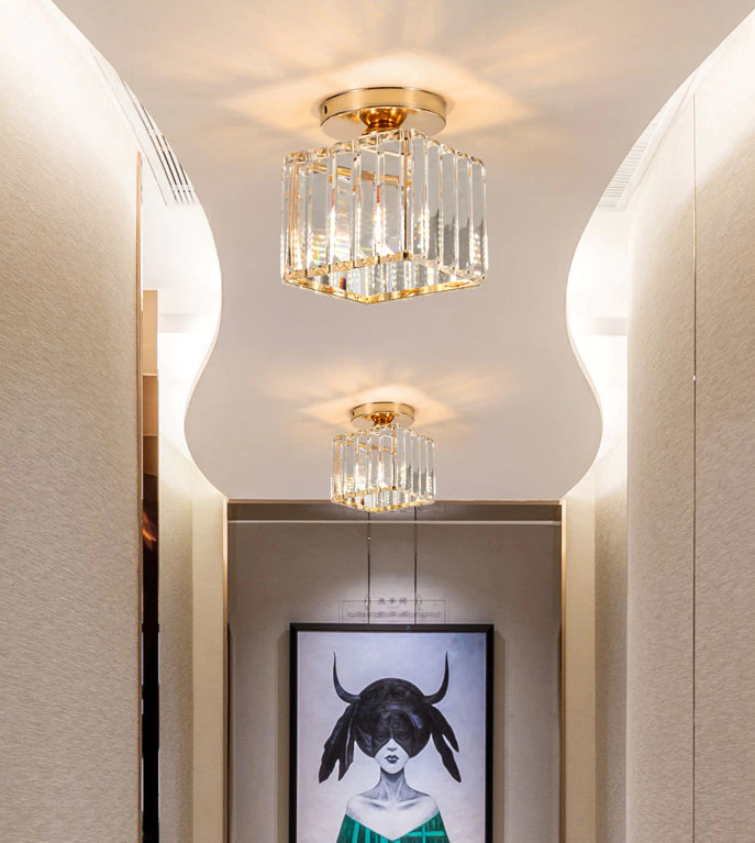 LED Crystal Lampshade Ceiling Lights