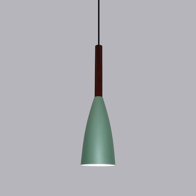 Aluminum & Wood Pendant Light