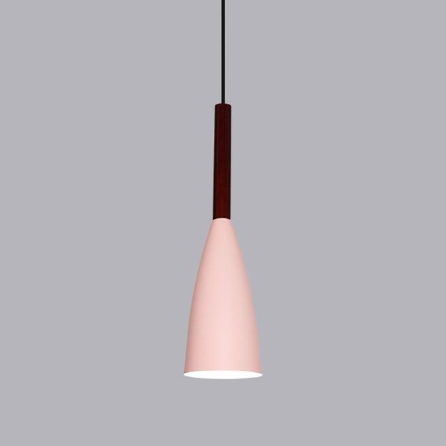 Aluminum & Wood Pendant Light