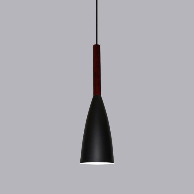 Aluminum & Wood Pendant Light