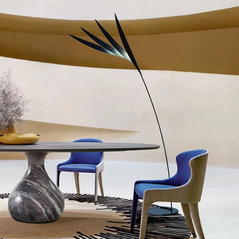 Black floor lamp