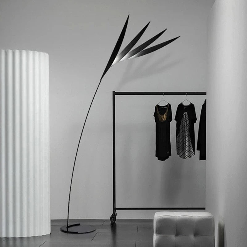 Black floor lamp