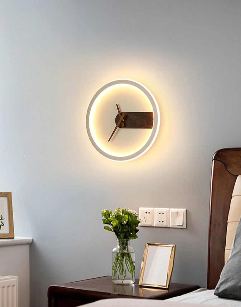Wall Lamp Clock Accent Light