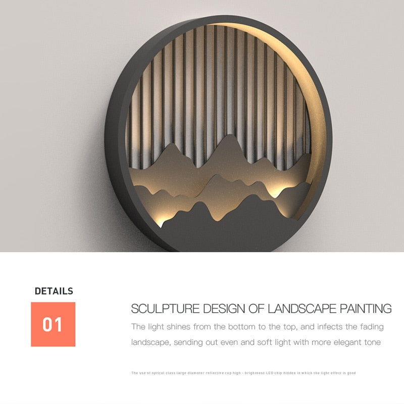Vz Mountain Rounded Waterproof Wall Lamp