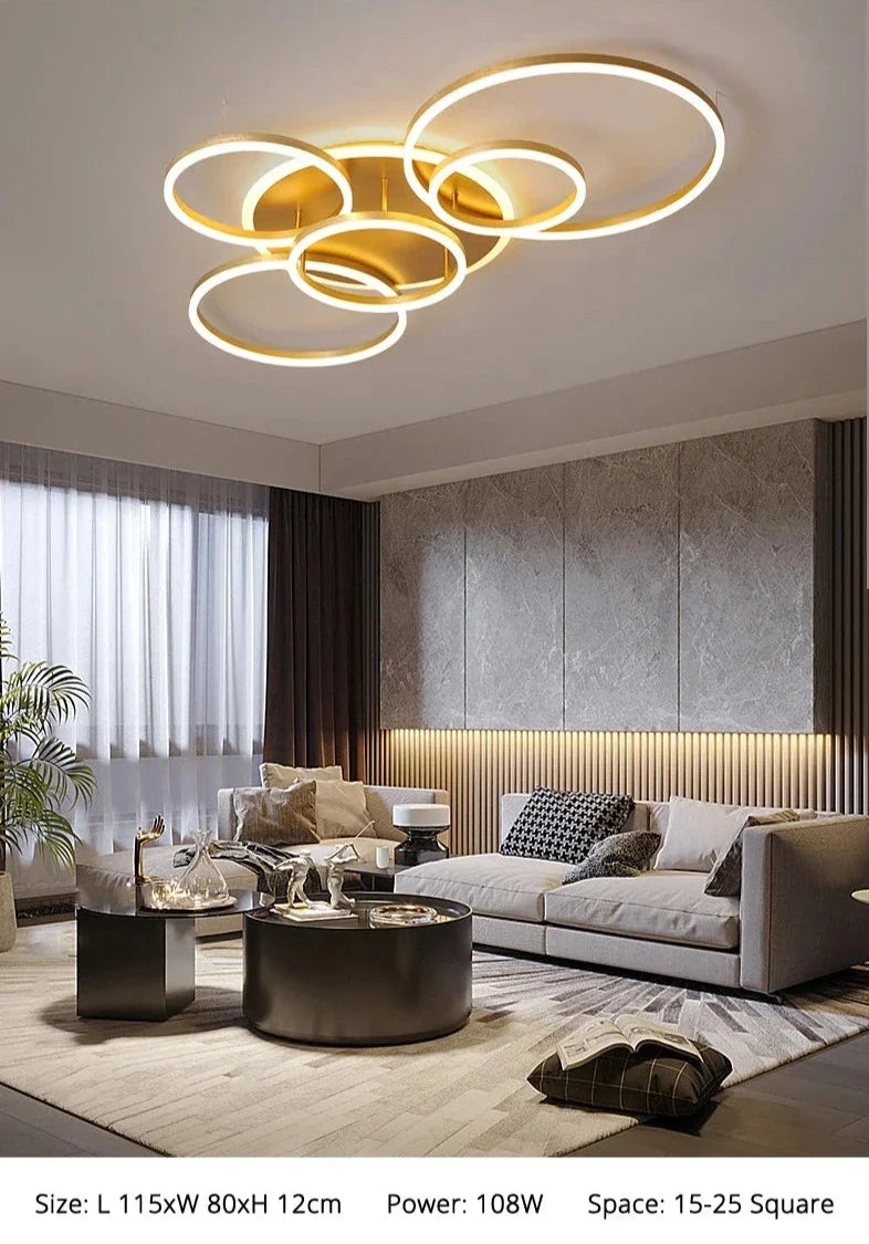 Qiyi Round Design LED Chandelier