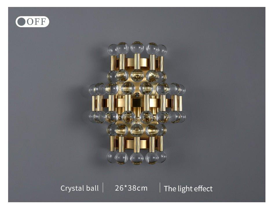 Ylk Rarmaden Colorful Crystal Sconce