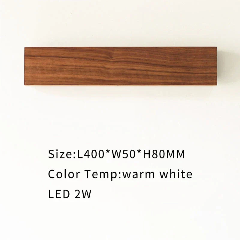 Solid Oak/Walnut Wood Nordic Wall Sconces