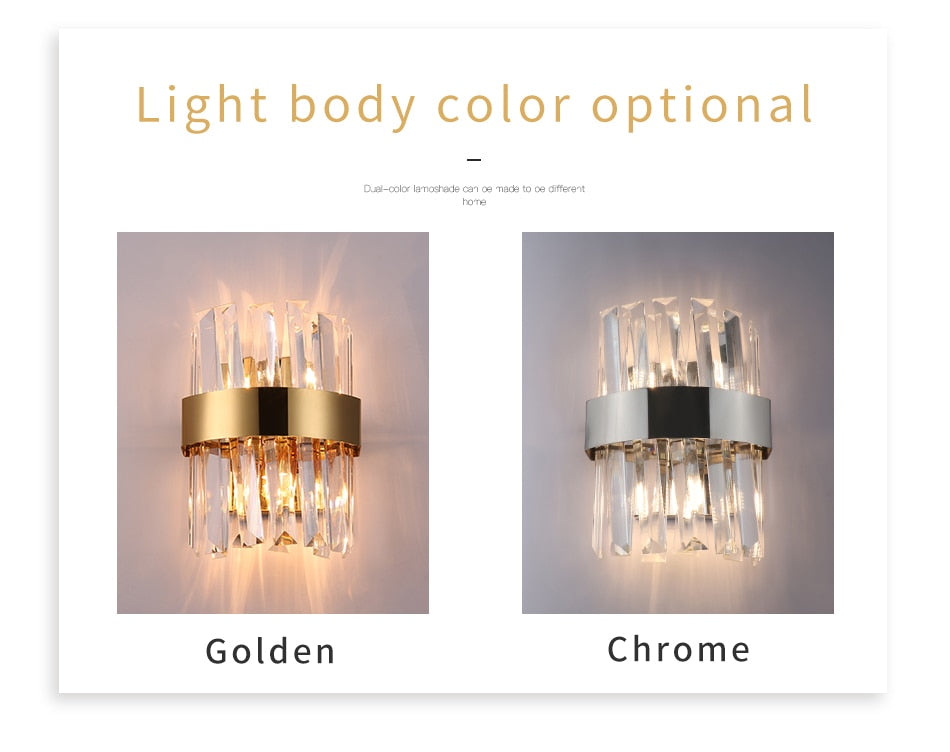 Ylk Valee - Contemporary Crystal Wall Sconce