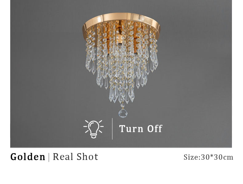 Wcus Golden Ceiling Light Fixture