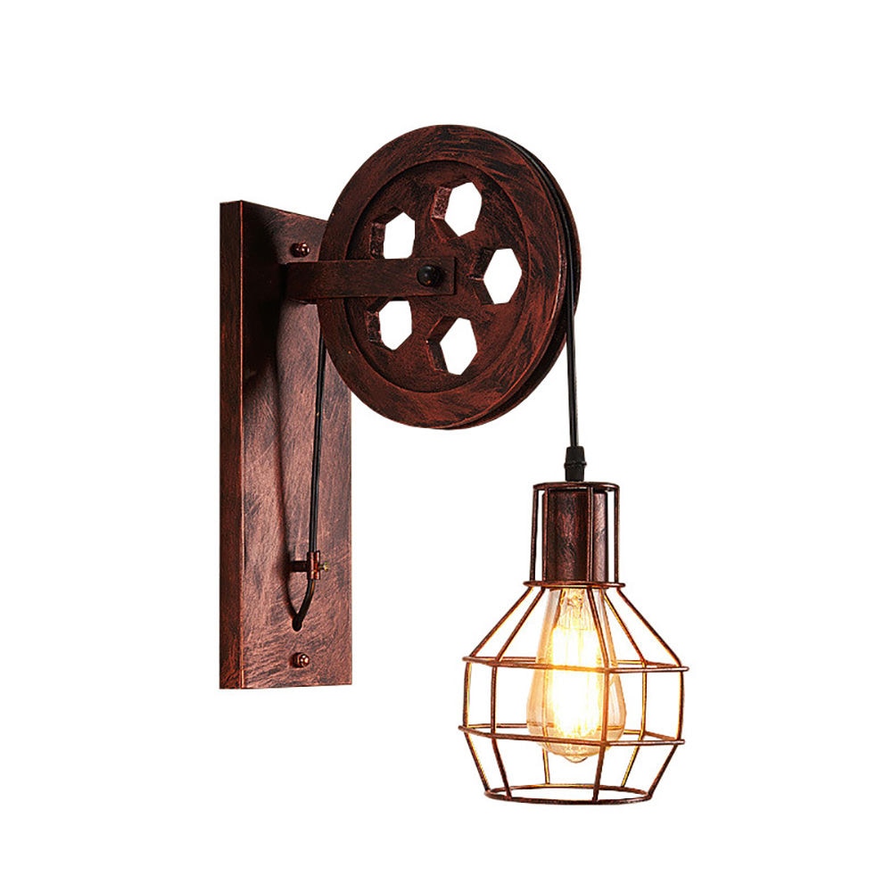 Pulley Vintage Retro Wall Light